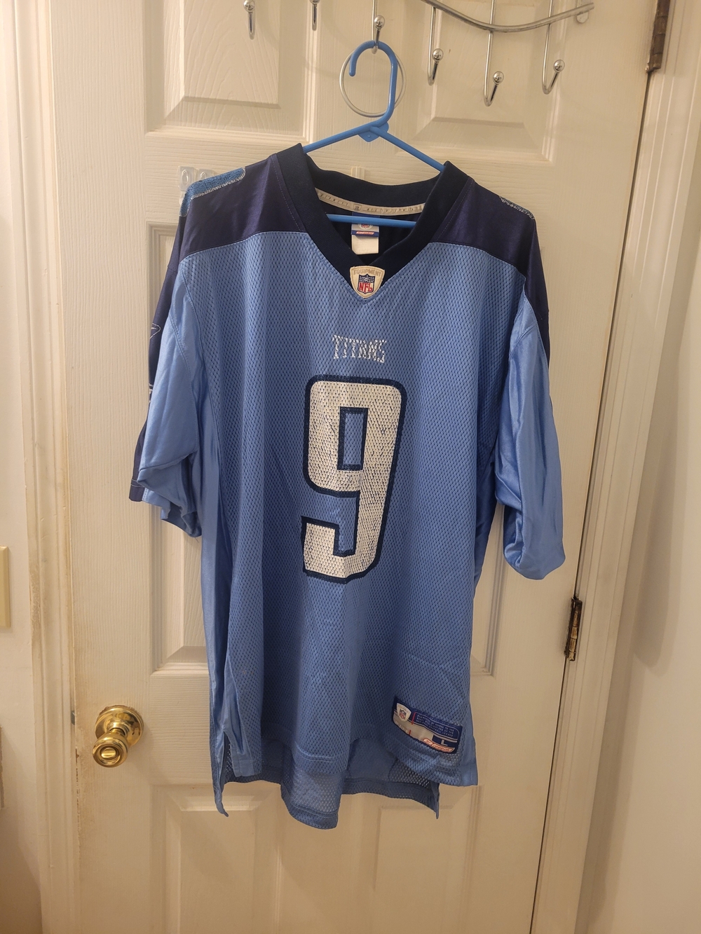 Titans Legend - Steve McNair's Large Reebok Jersey. Vintage And Well Loved